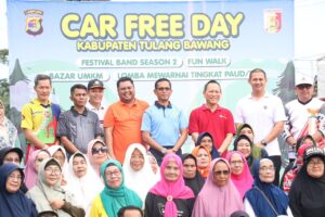 Kodim 0426/Tuba Ikut Meriahkan Car Free Day Di Tulang Bawang