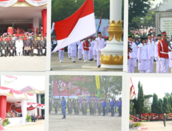 Dandim 0426 TB Menghadiri Upacara Pengibaran Bendera Merah Putih Dalam Rangka HUT RI Ke-79 TA. 2024