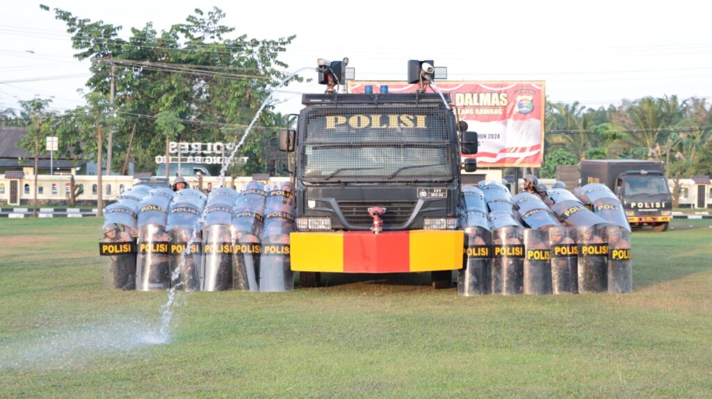 Polres Tulang Bawang Gelar Latihan Dalmas Secara Periodik, AKBP James Paparkan Tujuannya