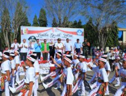 Lomba Gerak Jalan dalam Rangka Memeriahkan HUT ke-79 Republik Indonesia di Tulang Bawang