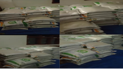 beras bantuan pemerintah ( foto tangkapan layar vidio )