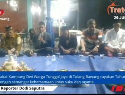 Masyarakat Dwi Warga Tunggal Jaya Gelar Acara Tahun Baru Islam di Perempatan Jalan: Wujud Kerukunan antar  Umat Beragama dan Antar Suku