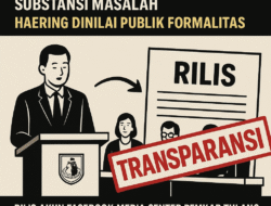 Narasi Indah Tanpa Isi, Rilis Pemkab Tuba Dinilai Menutup Substansi Masalah, Haering Dinilai Publik Formalitas.
