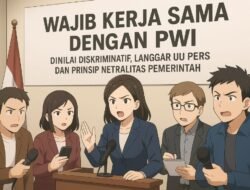 Pernyataan “Wajib Kerja Sama dengan PWI” Dinilai Diskriminatif, Langgar UU Pers dan Prinsip Netralitas Pemerintah