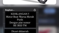 Diduga Tertipu, Warga Kedaton Laporkan Dugaan Penggelapan Sepeda Motor ke Polisi